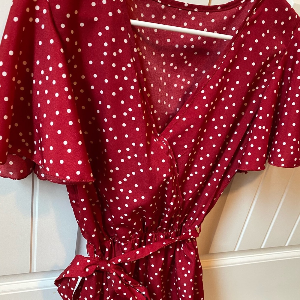 Polka dot jumpsuit